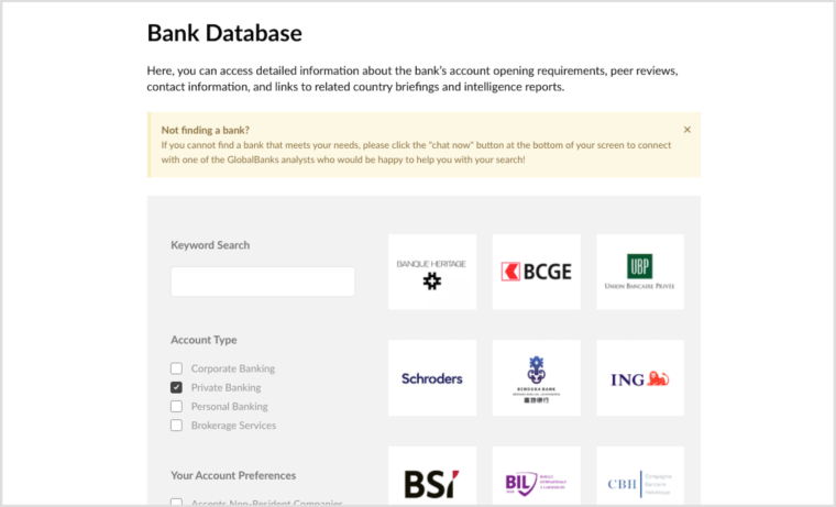 what do i need to open a bank account bank database